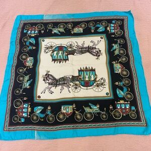 Hermès La Perriere Carré 90 Scarf 100% Silk Made In France